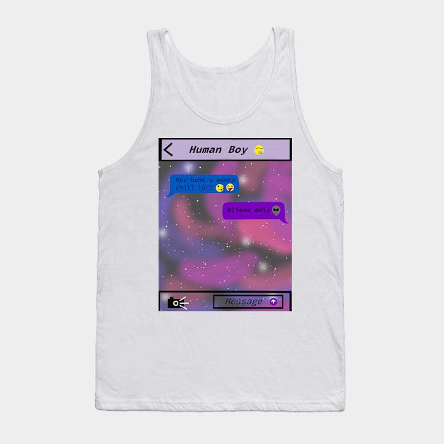 Aliens Only Tank Top by Pink_lil_Ghost